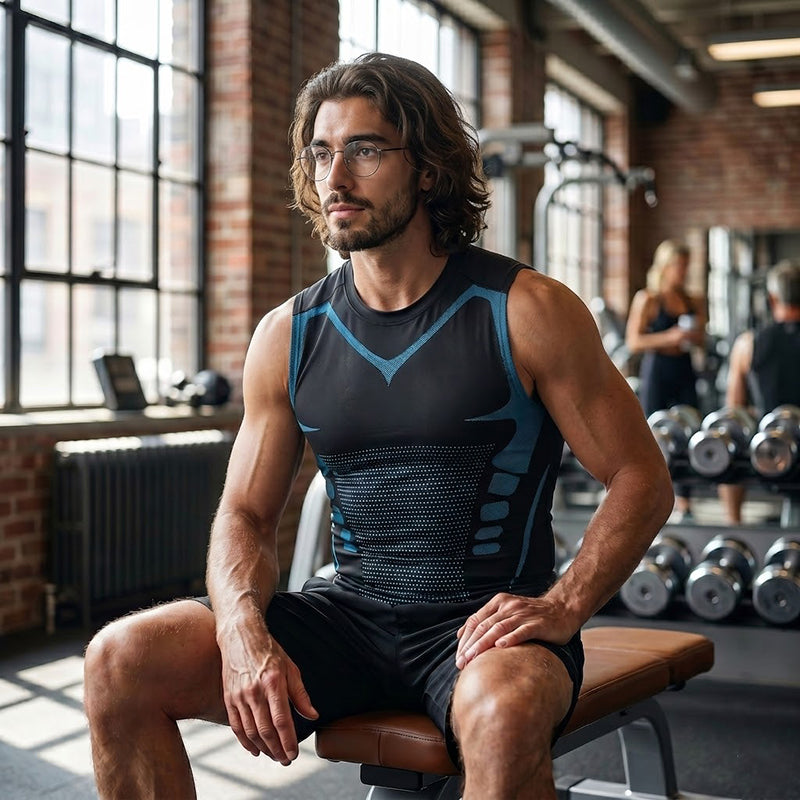 🔥 NU 50% KORTING! 💪 Ionic Shaping-vest – Compressie & verkoeling – Lichaamscontouren & mouwloos – Onzichtbaar onder kleding 🕶️