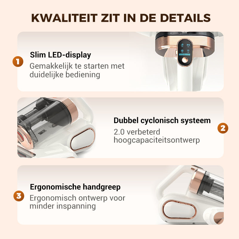 💥Matrasstofzuiger – Verwijdert effectief huisstofmijt 🛏️✨