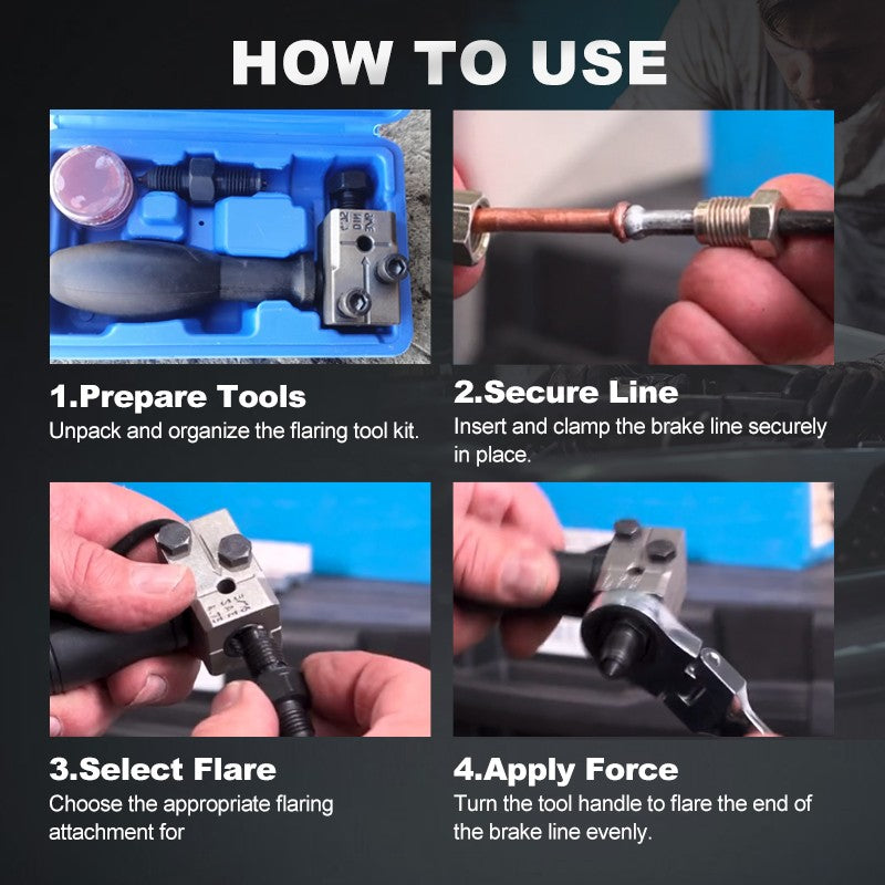 60% KORTING🔧 Universele remgereedschapset voor auto's⚙️ Precisie 4,75 mm, hoge efficiëntie, veilig en stabiel