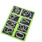 🔥55% korting🔥Metallische puzzelringen, acht sets blauw