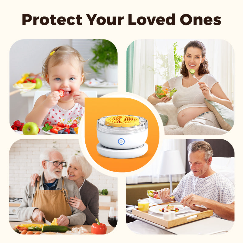 🔥Zomeruitverkoop - 55% korting🍉🥬Multifunctionele, draadloze en draagbare voedselreiniger en -zuiveraar met waterdicht ontwerp