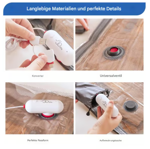 🎁🛒 Nu met GRATIS verzending - tijdelijk!  🔥 6-delig USB elektrische vacuümpakket – Besparing van ruimte, reizen met weinig bagage!