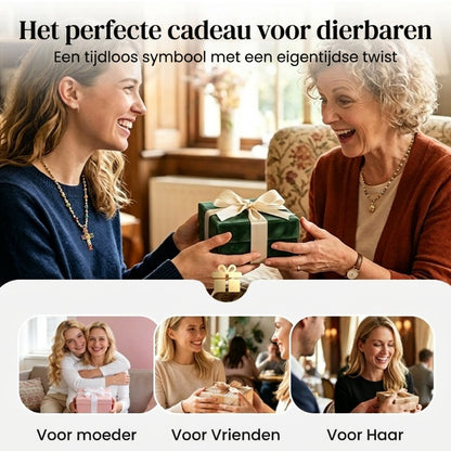 💎 50% KORTING!! ✝️ Kleurrijke ketting met kruisvormige hanger van strass – levendige glinstering, verstelbare lengte en een betekenisvol statement ✨