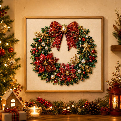 🧘 Ontspannend en geschikt voor beginners 🎨💎 DIY Kerst Parel & Strass Schilderkit