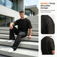 🔥Nieuwe collectie met 50% korting! Casual T-shirt en wijde broek voor heren – ruim en ademend, verkrijgbaar in diverse maten ✅ Perfect voor thuis en onderweg