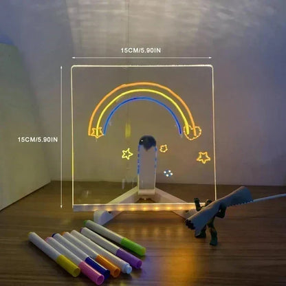 🎨 NU 50 % KORTING! ✨ Verlichte LED-tekentafel voor kinderen – herbruikbaar oppervlak, USB-aangedreven & 6 kleurpotloden – perfect voor creatieve kleine kunstenaars 🖍️