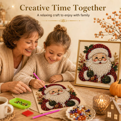 🧘 Ontspannend en geschikt voor beginners 🎨💎 DIY Kerst Parel & Strass Schilderkit