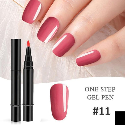 💅 KOOP 1, KRIJG 1 GRATIS! ✨ One Step Nail Gel Pen – Inclusief gratis mini UV-nagellamp – Geen basis- of topcoat nodig – perfect voor doe-het-zelf manicures onderweg 🎨💡✨
