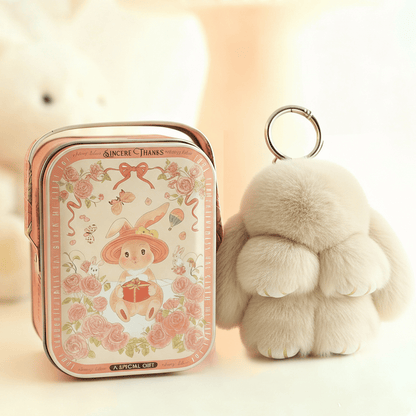 🐰 NU 60% KORTING! 🏆 Handgemaakte zachte konijnenpomponbedeltjes – Schattig ontwerp, hoogwaardig garen & perfect voor tassen/sleutels 🎀