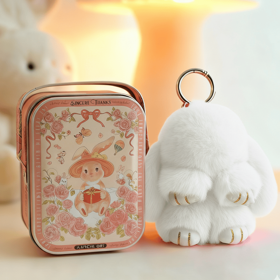 🐰 NU 60% KORTING! 🏆 Handgemaakte zachte konijnenpomponbedeltjes – Schattig ontwerp, hoogwaardig garen & perfect voor tassen/sleutels 🎀