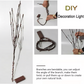 Pousbo® LED Weidenzweig Lichter Batteriebetriebenes Zweiglicht