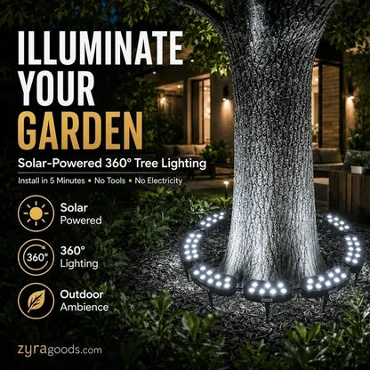 💡 IP65 waterdichte buitenverlichting in de vorm van een ring voor aan bomen