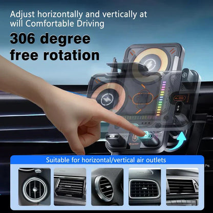 🚗 NU 60% KORTING! 📱 2-in-1 autotelefoonhouder & draadloze oplader – 360° draaibaar, stevige grip & snel opladen 🔋