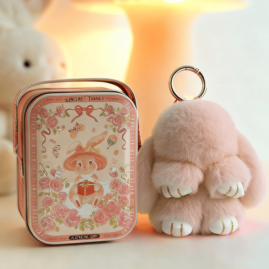 🐰 NU 60% KORTING! 🏆 Handgemaakte zachte konijnenpomponbedeltjes – Schattig ontwerp, hoogwaardig garen & perfect voor tassen/sleutels 🎀