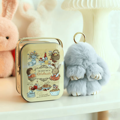 🐰 NU 60% KORTING! 🏆 Handgemaakte zachte konijnenpomponbedeltjes – Schattig ontwerp, hoogwaardig garen & perfect voor tassen/sleutels 🎀