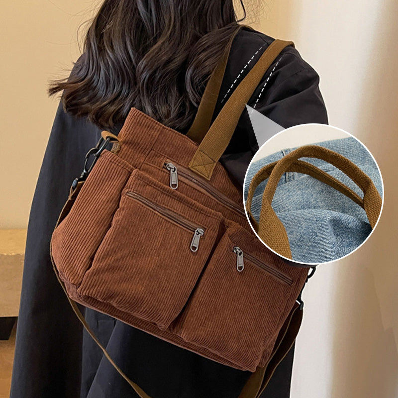 🔈🔈 60% KORTING!  👜Vintage effen schoudertas🎁