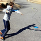 🎾 Draagbare tennis-trainingshouder | Met zand of water te vullen voet voor stabiliteit · Met draagkoord · Lichtgewicht en gemakkelijk mee te nemen | Voor persoonlijke training · In het park · Voor ouder-kind-activiteiten