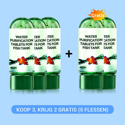 🐟 KOOP 1, KRIJG 1 GRATIS! 💧 Tablet voor waterzuivering in het aquarium – Verwijdert onzuiverheden, brengt de pH-waarde in balans en is zacht voor vissen 🧪
