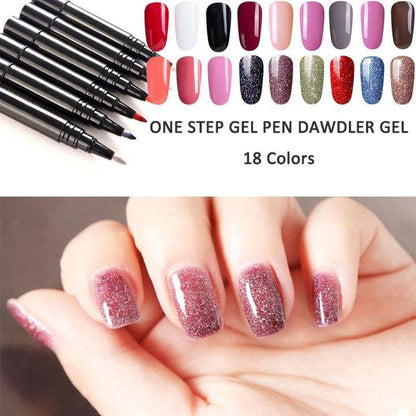 💅 KOOP 1, KRIJG 1 GRATIS! ✨ One Step Nail Gel Pen – Inclusief gratis mini UV-nagellamp – Geen basis- of topcoat nodig – perfect voor doe-het-zelf manicures onderweg 🎨💡✨