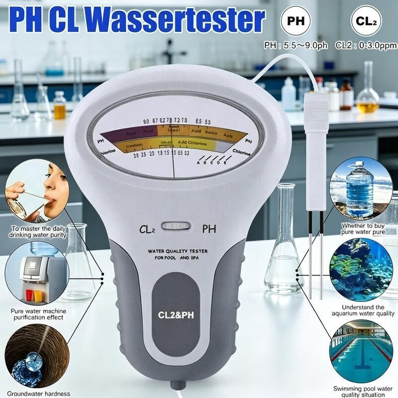 🏊‍♂️🛡️ 50% KORTING! Stop met gokken of je chloor nog werkt! Deze digitale tester meet pH en chloor in één duik – voorkom bacteriën, algen en jeukende huid, en houd je zwembad kristalhelder zonder chemicaliën!