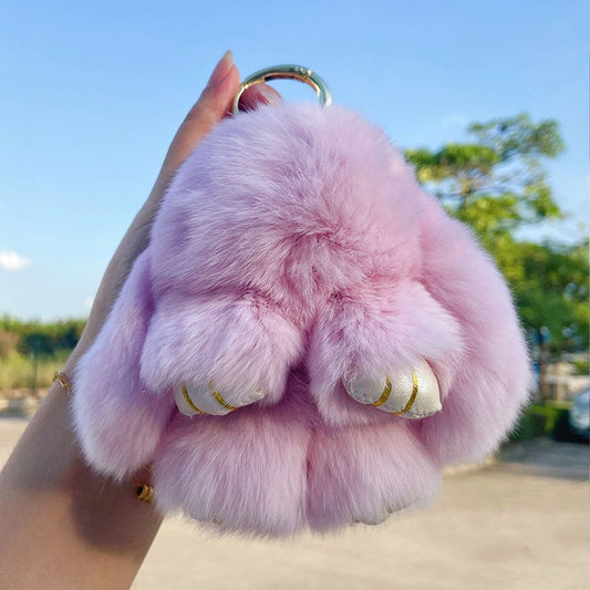 🐰 NU 60% KORTING! 🏆 Handgemaakte zachte konijnenpomponbedeltjes – Schattig ontwerp, hoogwaardig garen & perfect voor tassen/sleutels 🎀