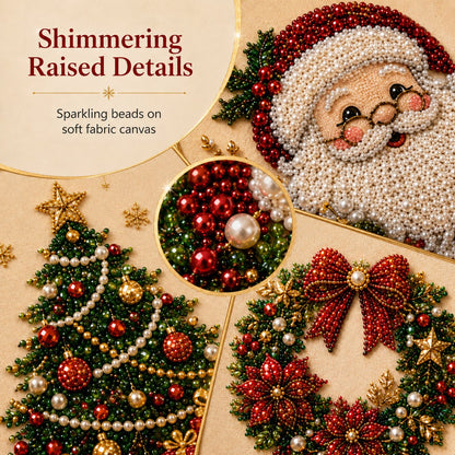 🧘 Ontspannend en geschikt voor beginners 🎨💎 DIY Kerst Parel & Strass Schilderkit