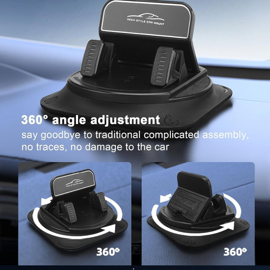 🔄🚗 Autotelefoonhouder | 360° verstelbaar · Vergrendeling met één hand in 0,1 seconde · Antislip en beschadigt het dashboard niet · Waterdicht en vlekbestendig