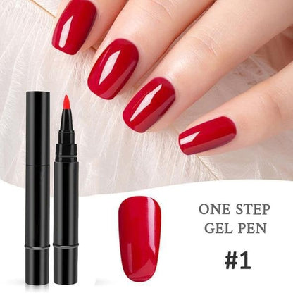 💅 KOOP 1, KRIJG 1 GRATIS! ✨ One Step Nail Gel Pen – Inclusief gratis mini UV-nagellamp – Geen basis- of topcoat nodig – perfect voor doe-het-zelf manicures onderweg 🎨💡✨