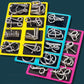 🔥55% korting🔥Metallische puzzelringen, acht sets blauw