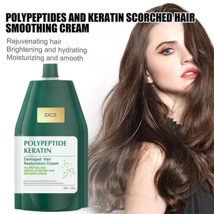🔈🔈60% korting💕Polypeptide Keratine Hydraterende Gladmakende Haarschade Herstellende Crème