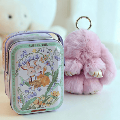 🐰 NU 60% KORTING! 🏆 Handgemaakte zachte konijnenpomponbedeltjes – Schattig ontwerp, hoogwaardig garen & perfect voor tassen/sleutels 🎀