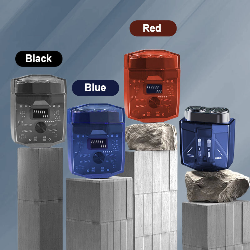 🔥Transparante Mini Elektrische Scheerapparaat met Lage Geluidniveau🔥