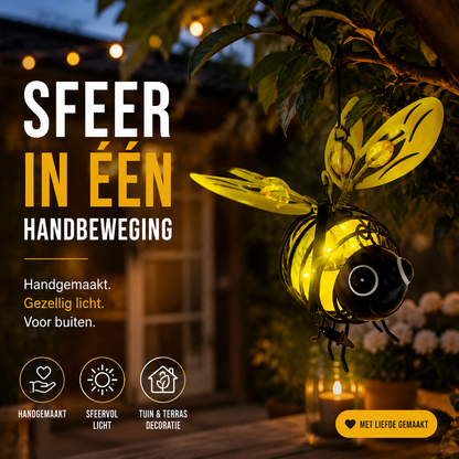 🐝 Buiten Hangend Zonne-energie Bij Licht - Het Perfecte Cadeau Voor Plantenliefhebbers, Mama's Of Iedereen Die Glimlacht❤️