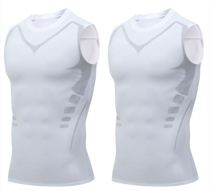 🔥 NU 50% KORTING! 💪 Ionic Shaping-vest – Compressie & verkoeling – Lichaamscontouren & mouwloos – Onzichtbaar onder kleding 🕶️