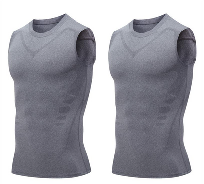 🔥 NU 50% KORTING! 💪 Ionic Shaping-vest – Compressie & verkoeling – Lichaamscontouren & mouwloos – Onzichtbaar onder kleding 🕶️