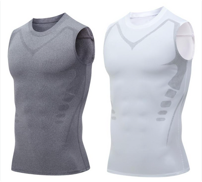 🔥 NU 50% KORTING! 💪 Ionic Shaping-vest – Compressie & verkoeling – Lichaamscontouren & mouwloos – Onzichtbaar onder kleding 🕶️