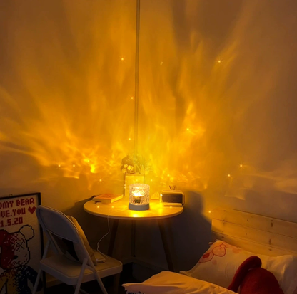 🔈🔈60% korting🎁Dynamische roterende watergolfnachtprojector