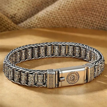 💎 60% KORTING! 💎 Tibetaans gebedswielarmband – 925 sterling zilver, gelukshanger & Valentijnsdagcadeau