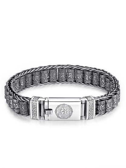 💎 60% KORTING! 💎 Tibetaans gebedswielarmband – 925 sterling zilver, gelukshanger & Valentijnsdagcadeau