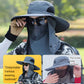 Professionele outdoor zonnehoed 🛡️ UPF50+ brede rand + gezichtsmasker, ademend ontwerp, bescherming tegen zon en insecten, de eerste keuze voor zomerse wandelingen 🥾