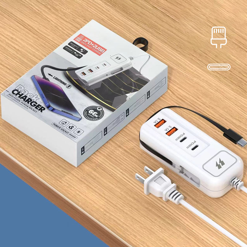 🔈🔈2026 Hete nieuwe aanwinsten🔥Multifunctionele snellader - 2PD + 2USB