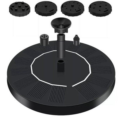 💧 NU 60% KORTING! ☀️ Fonteinpomp op zonne-energie voor vogelbad – 1,4W zonnepaneel, 4 sproeiers en dompelpomp voor vijver, tuin en zwembad 🐦