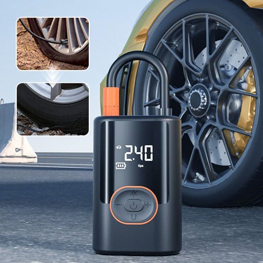 🚗NU 60% KORTING🔥 Multifunctionele draagbare autobandenpomp met verlichting