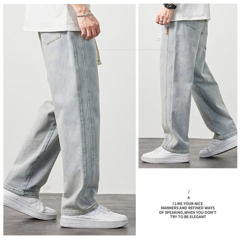 🔈🔈60% KORTING!!🔥Losse rechte jeans voor heren👖💥