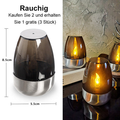 🕯️ KOOP 2, KRIJG 1 GRATIS! ☀️ Set van 6 LED-tafellampen op zonne-energie – Vlamloos & Waterdicht, Automatisch aan/uit met schemersensor voor tuin & feestjes 🏕️