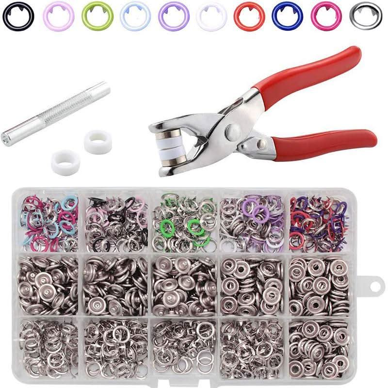 🧵 50% KORTING! 🔘 DIY-set voor het vastzetten van knopen – Complete set, eenvoudig in gebruik & versterkt je kleding ✂️