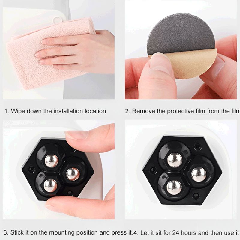 360° Zwenkbare Drie Kogelwielen Meubelmobiliteitsgoden