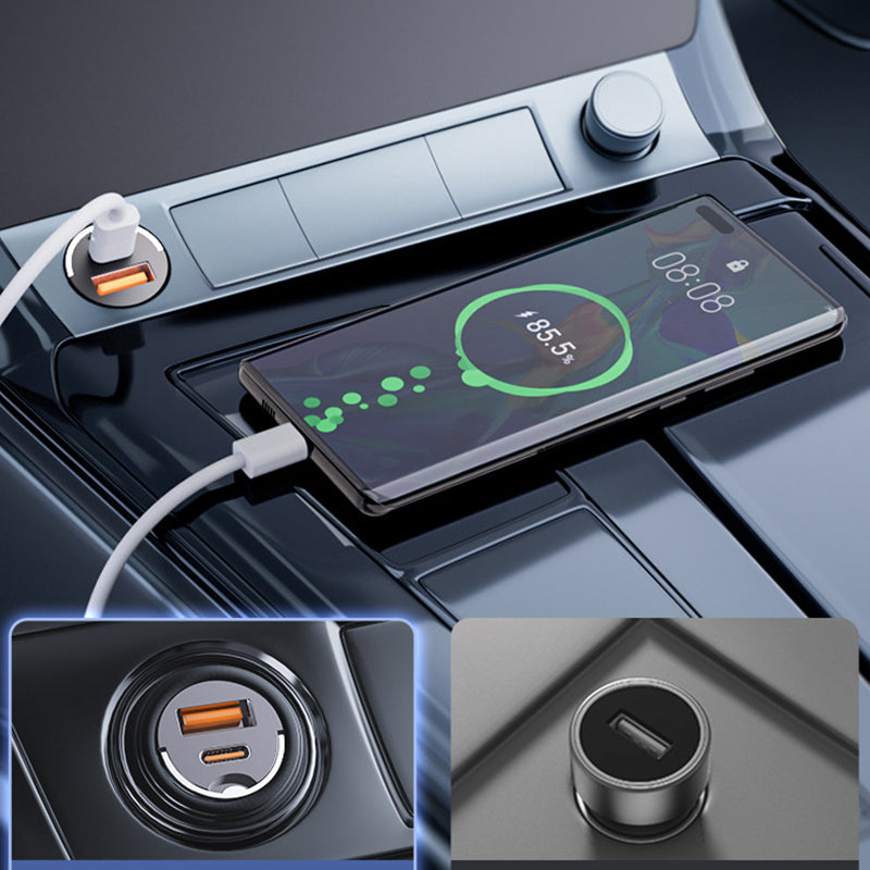 🚗GROTE UITVERKOOP - 60% KORTING🔥Supersnelle autolader – Dubbele poort PD & QC snelladen