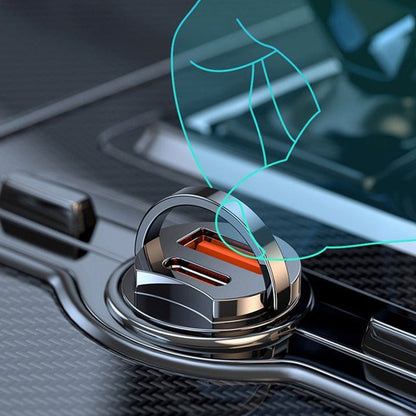 🚗GROTE UITVERKOOP - 60% KORTING🔥Supersnelle autolader – Dubbele poort PD & QC snelladen