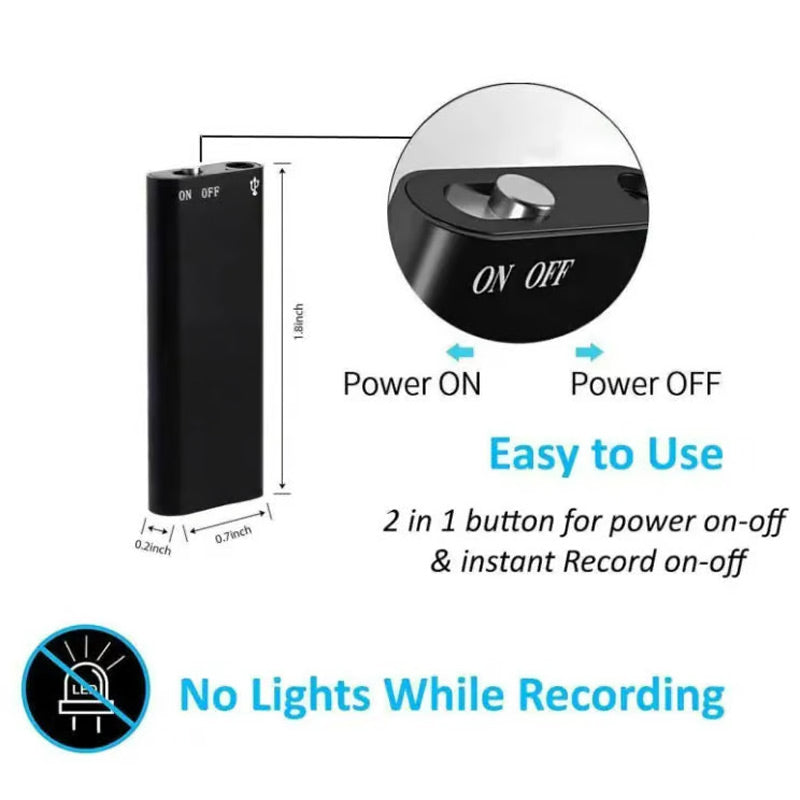 🎙️ NU 60% KORTING! 🔥 Mini-spraakrecorder – Slimme geluidsopname, compact en gebruiksvriendelijk, lange batterijduur 🔋